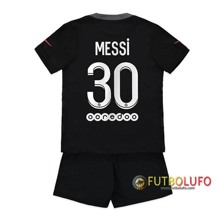 Camiseta Futbol Jordan PSG (Messi 30) Ninos Tercero 2021/2022