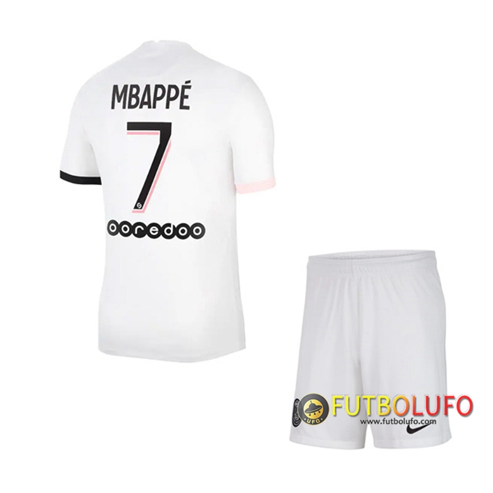 Camiseta Futbol Jordan PSG (Mbappe 7) Ninos Alternativo 2021/2022