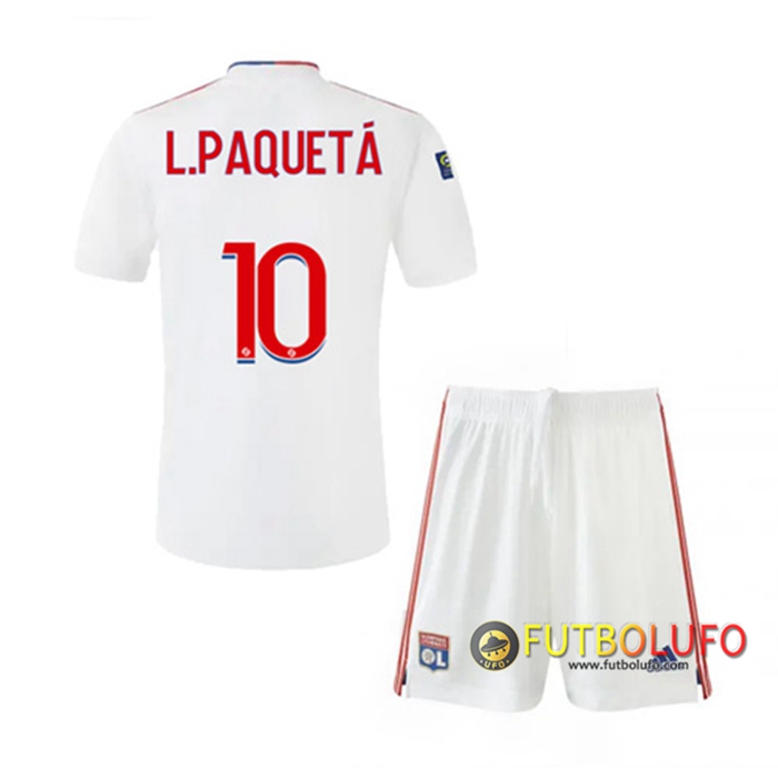 Camiseta Futbol Lyon (L.PAQUEYA 10) Ninos Titular 2021/2022
