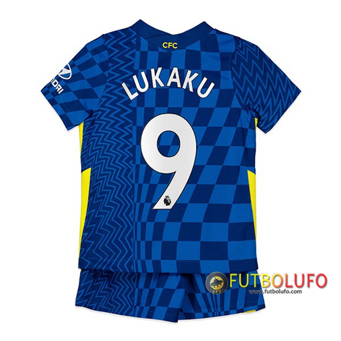 Camiseta Futbol FC Chelsea (Lukaku 9) Ninos Titular 2021/2022