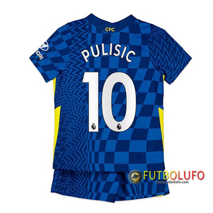 Camiseta Futbol FC Chelsea (Pulisic 10) Ninos Titular 2021/2022