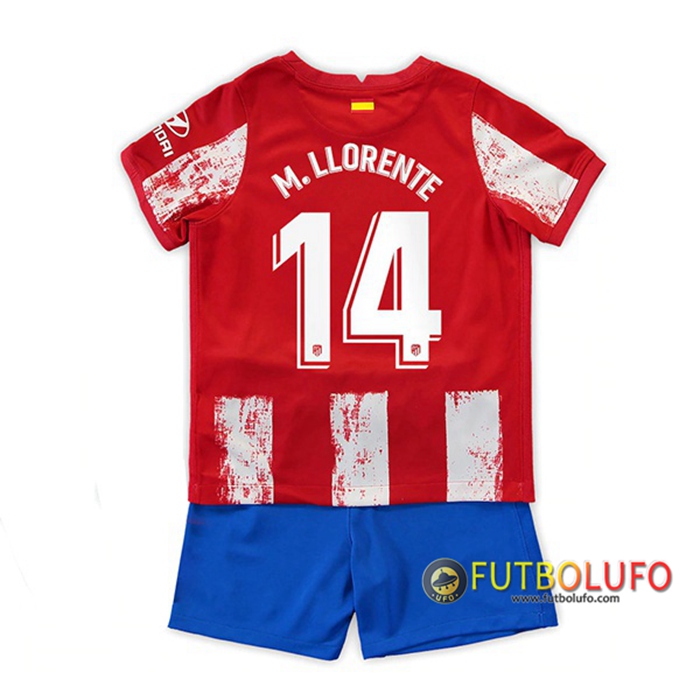 Camiseta Futbol Atletico Madrid (M. Llorente 14) Ninos Titular 2021/2022