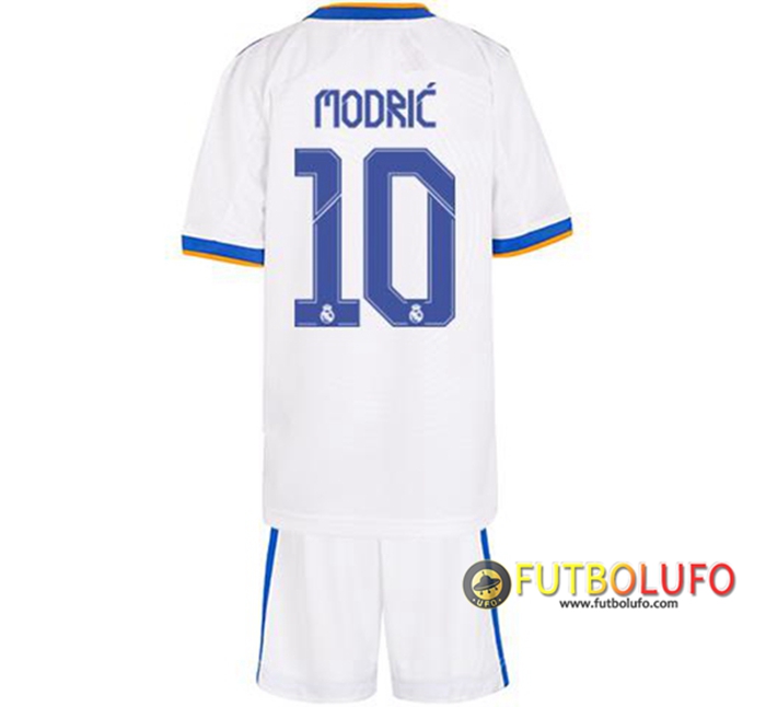 Camiseta Futbol Real Madrid (Modric 10) Ninos Titular 2021/2022