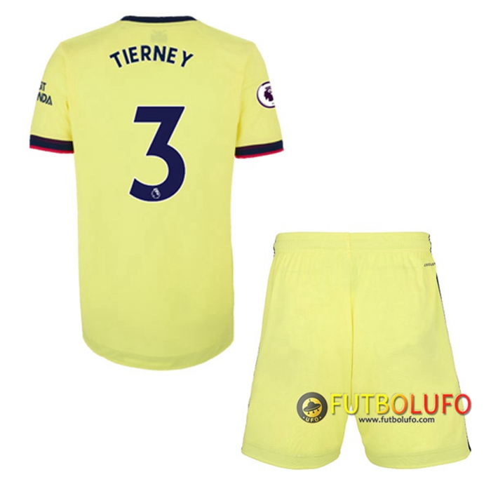 Camiseta Futbol FC Arsenal (Kieran Tierney 3) Ninos Alternativo 2021/2022