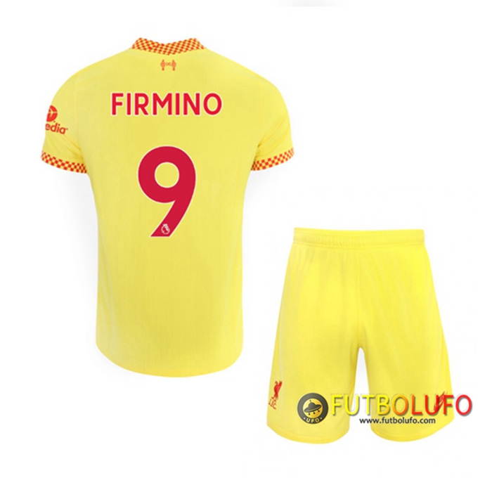 Camiseta Futbol FC Liverpool (Roberto Firmino 9) Ninos Tercero 2021/2022