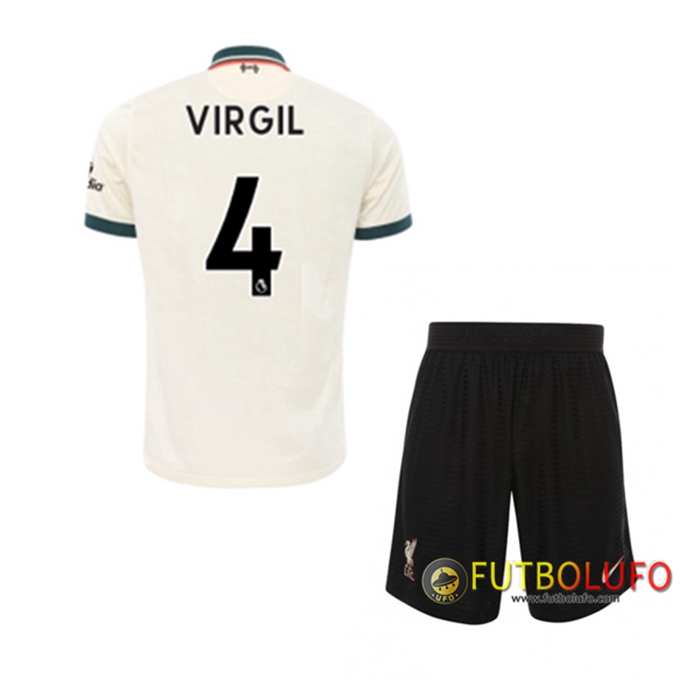 Camiseta Futbol FC Liverpool (Virgil 4) Ninos Alternativo 2021/2022