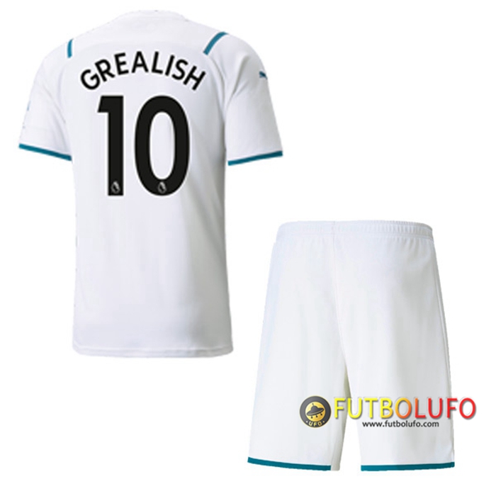 Camiseta Futbol Manchester City (GREALISH 10) Ninos Alternativo 2021/2022