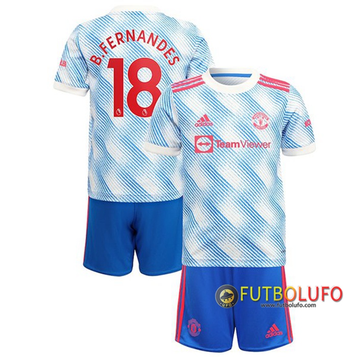 Camiseta Futbol Manchester United (B.Fernandes 18) Ninos Alternativo 2021/2022