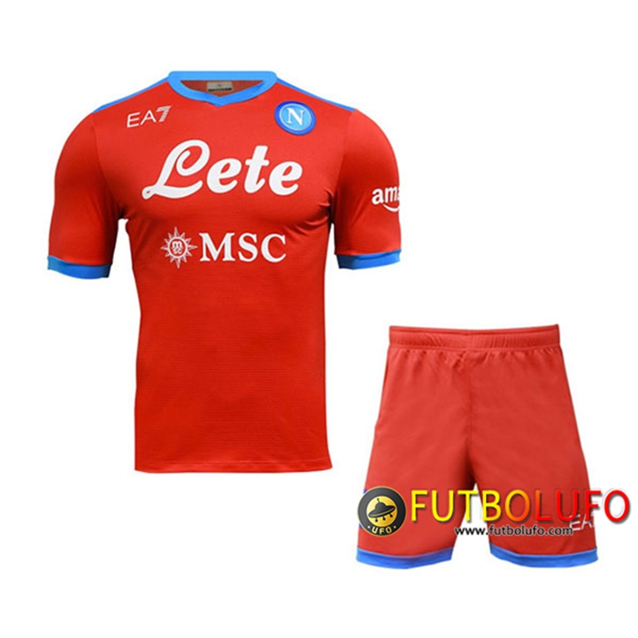 Camiseta Futbol SSC Napoli Niños Terceroicile 2021/2022