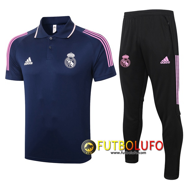 Polo Futbol Real Madrid + Pantalones Azul Royal 2020/2021