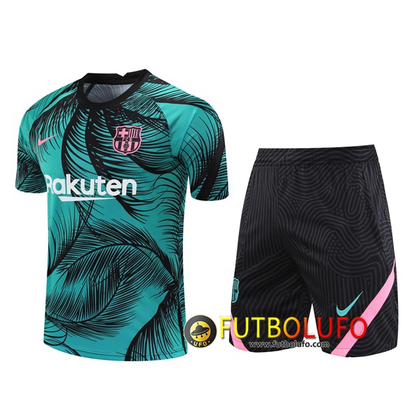 Camiseta Entrenamiento FC Barcelona + Shorts Azul 2020/2021