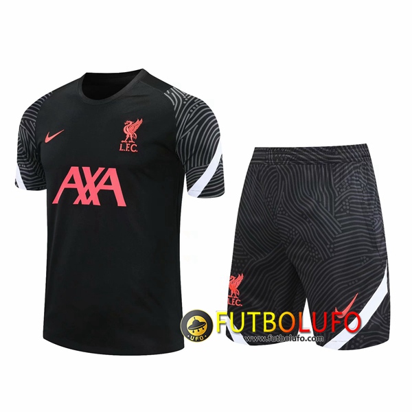 Camiseta Entrenamiento FC Liverpool + Shorts Negro 2020/2021