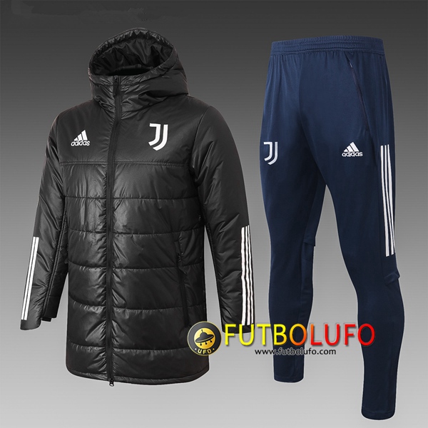 Chaqueta De Plumas Juventus Negro + Pantalones 2020 2021