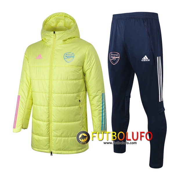 Chaqueta De Plumas Arsenal Amarillo + Pantalones 2020 2021