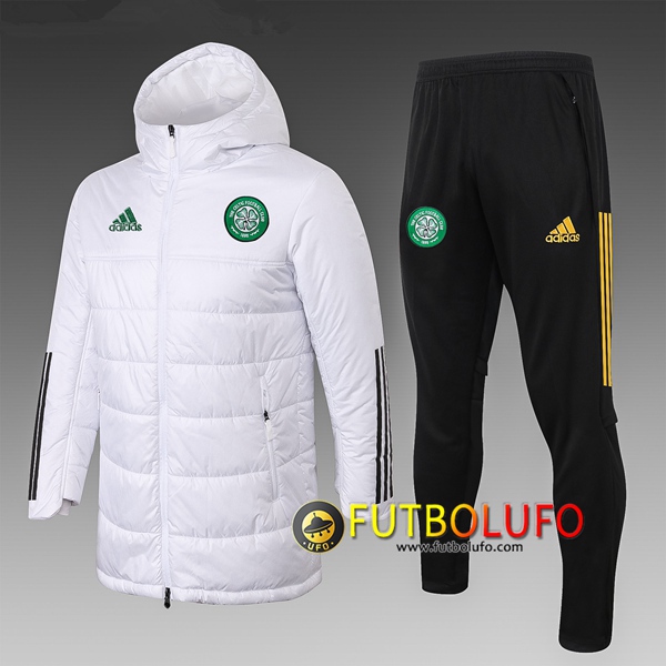Chaqueta De Plumas Celtic Blanco + Pantalones 2020 2021