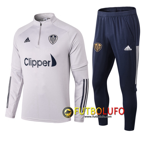 Chandal del Leeds United Gris 2020 2021 Sudadera + Pantalones
