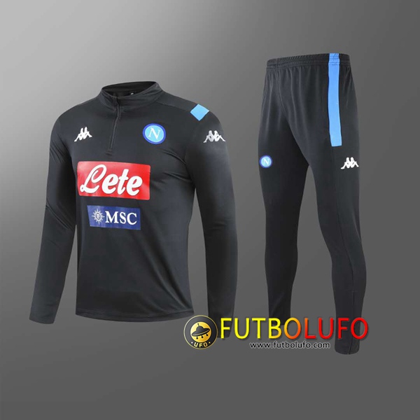 Chandal del SSC Napoles Negro 2020 2021 Sudadera + Pantalones