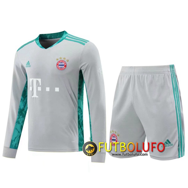 Traje Camiseta Futbol Bayern Munich Portero Gris 2020/2021