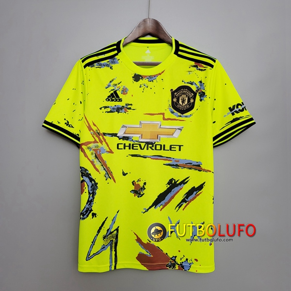 Camiseta Entrenamiento Manchester United Amarillo 2020/2021