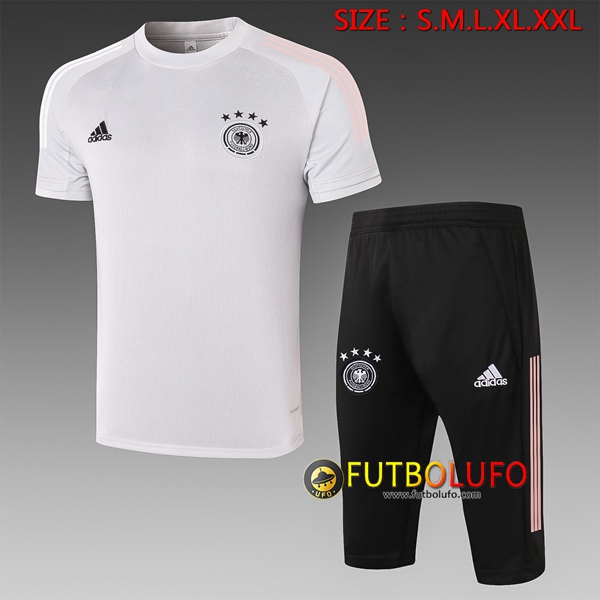 Camiseta Entrenamiento Alemania + Pantalones 3/4 Blanco 2020/2021