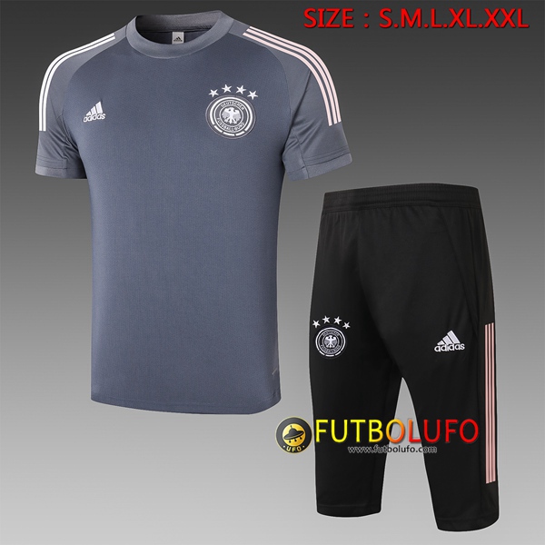 Camiseta Entrenamiento Alemania + Pantalones 3/4 Gris 2020/2021