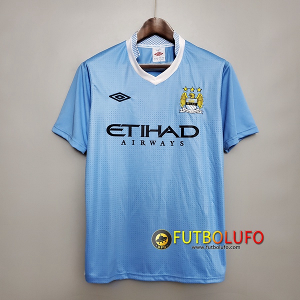 Camiseta Futbol Manchester City Retro Primera 2011/2012