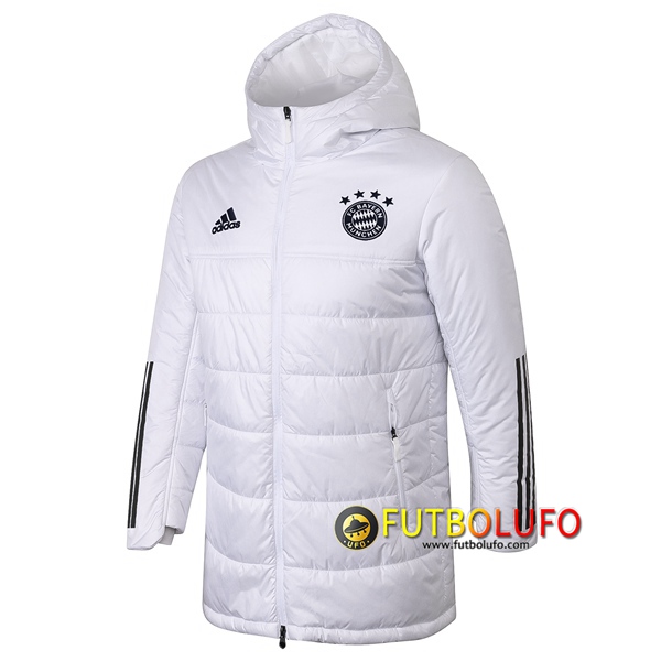 Montañas climáticas hilo ligeramente venta de replica Chaqueta De Plumas Bayern Munich Blanco 2020 2021 baratas,  las mejores tienda de de Futbolufo.com