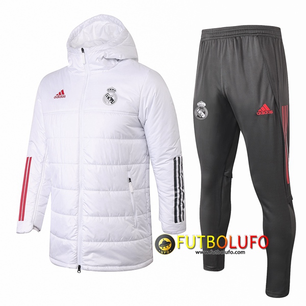 Chaqueta De Plumas Real Madrid Blanco 2020 2021