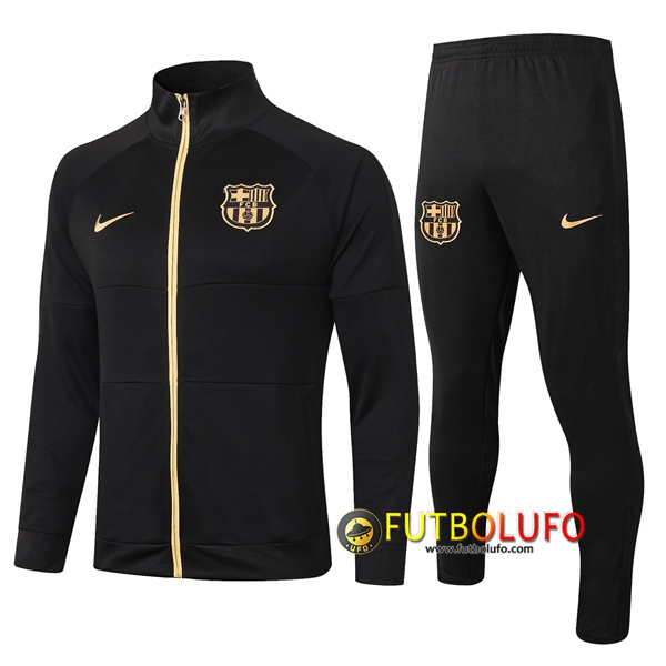 Chandal del FC Barcelona Negro 2020 2021 Chaqueta + Pantalones