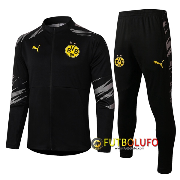 Chandal del Dortmund BVB Negro 2020 2021 Chaqueta + Pantalones