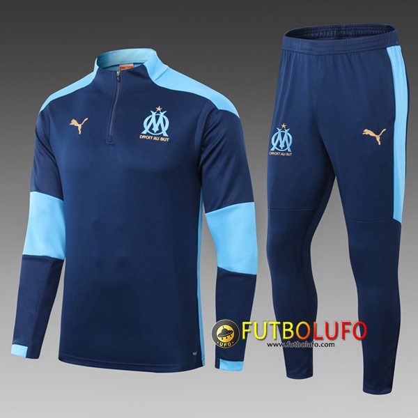 Chandal del Marsella OM Ninos Azul 2020/2021 Sudadera + Pantalones