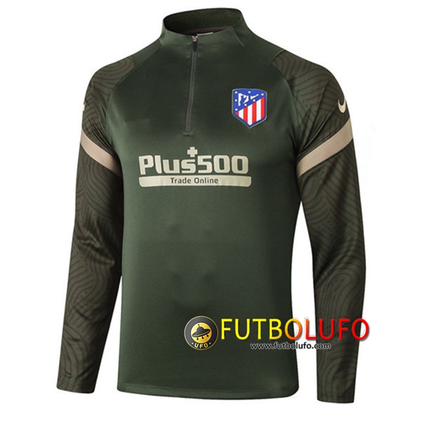 Sudadera De Entrenamiento Atletico Madrid Verde 2020/2021