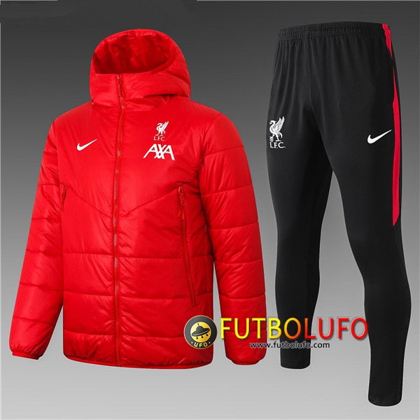 Chaqueta De Plumas FC Liverpool Roja + Pantalones 2020 2021