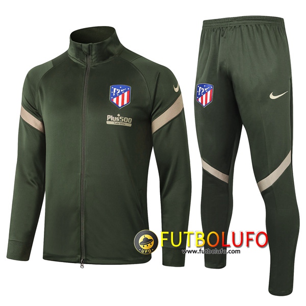 Chandal del Atletico Madrid Verde 2020 2021 Chaqueta + Pantalones