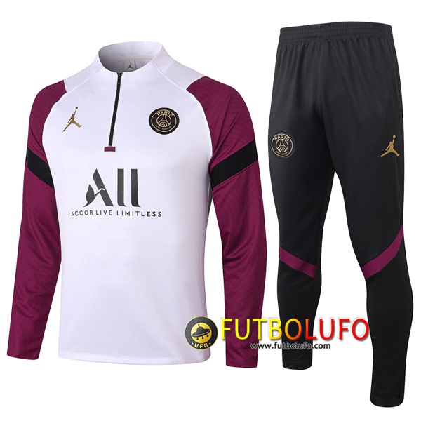 Chandal del PSG Jordan Blanco/Violet 2020 2021 Sudadera + Pantalones