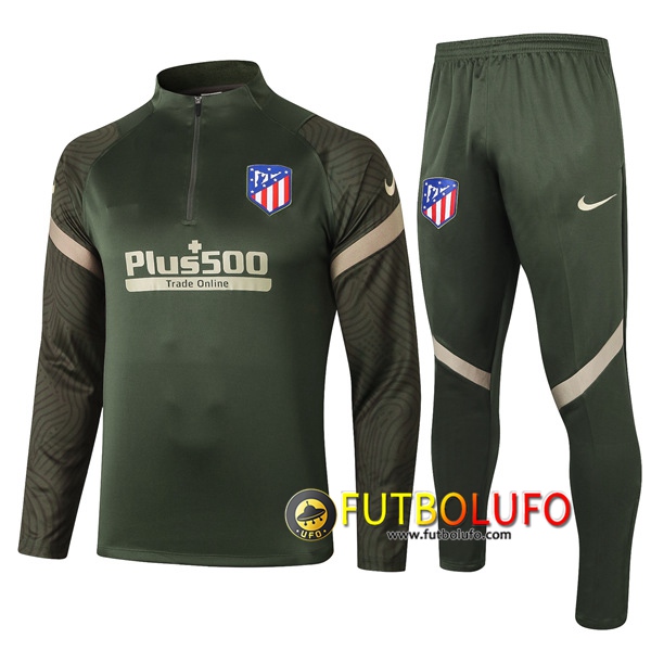 Chandal del Atletico Madrid Verde 2020 2021 Sudadera + Pantalones
