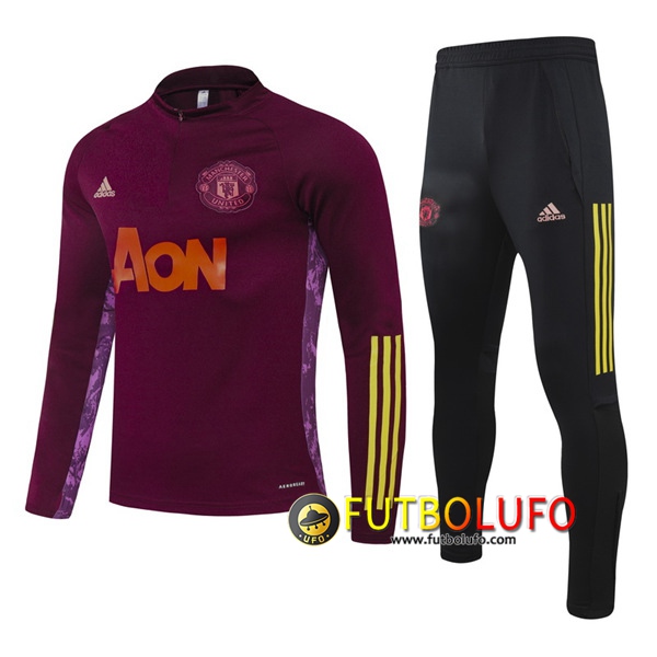 Chandal del Manchester United Ninos Violet 2020/2021 Sudadera + Pantalones