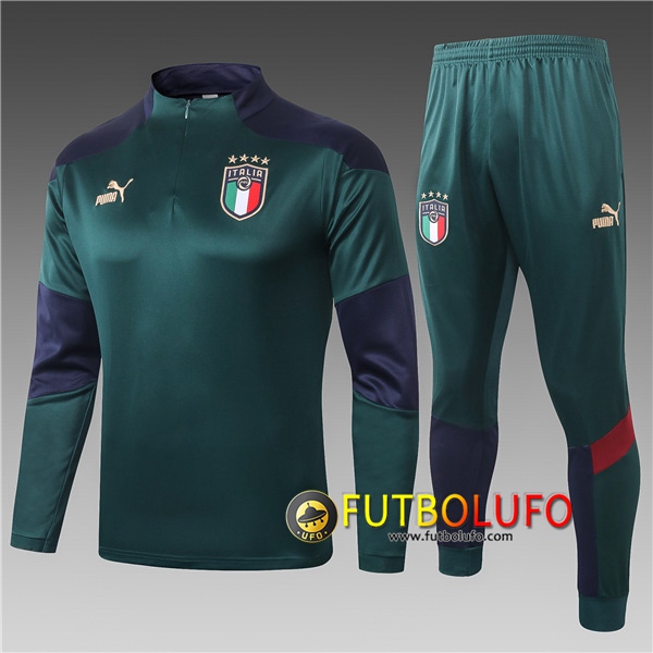 Chandal del Italia Ninos Verde 2020/2021 Sudadera + Pantalones