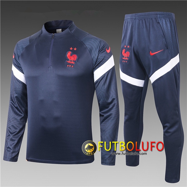 Chandal del Francia Ninos Azul Marin 2020/2021 Sudadera + Pantalones