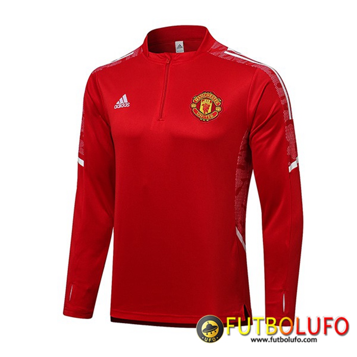 Sudadera De Entrenamiento Manchester United Rood/Blanca 2021/2022