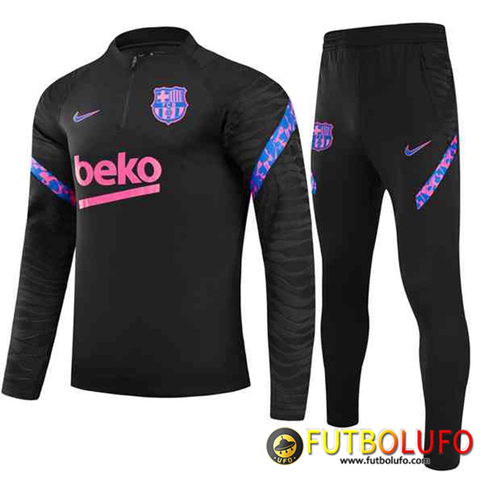 Chandal Equipos De Futbol FC Barcelona Ninos Negro/Purpura 2021/2022