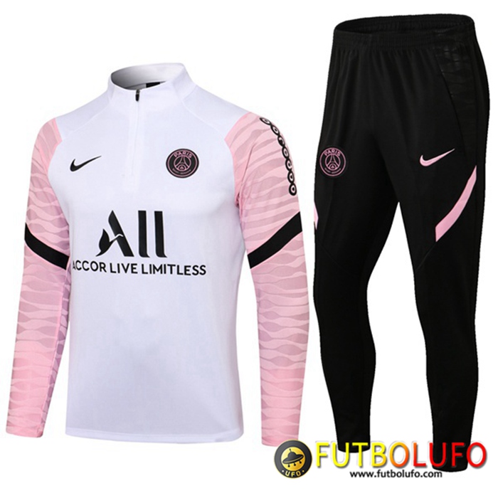 Chandal Equipos De Futbol Jordan PSG Ninos Blanca/Rosa 2021/2022
