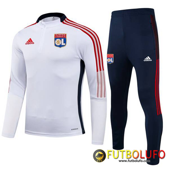 Chandal Equipos De Futbol Lyon OL Ninos Blanca/Rood 2021/2022