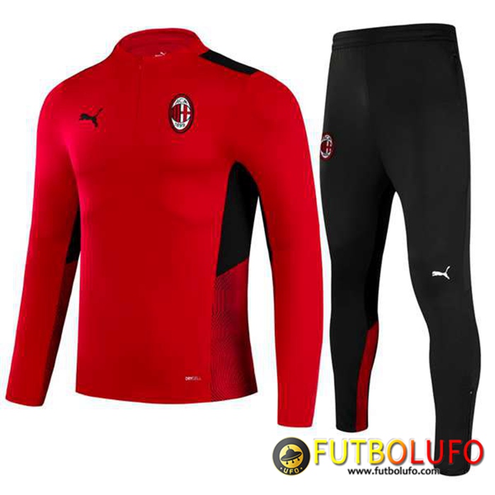 Chandal Equipos De Futbol AC Milan Ninos Rood/Negro 2021/2022