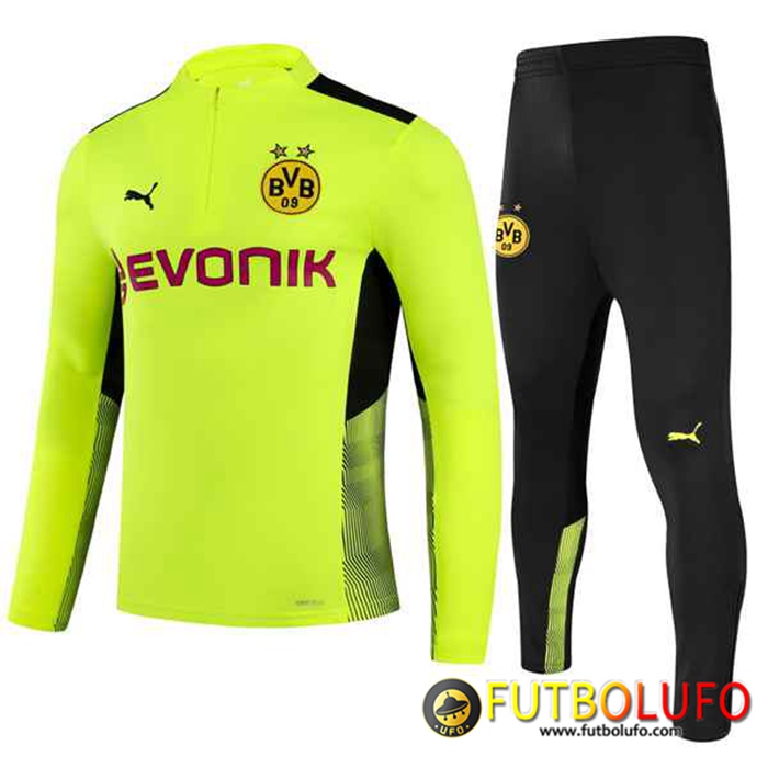 Chandal Equipos De Futbol Dortmund BVB Ninos Verde/Negro 2021/2022