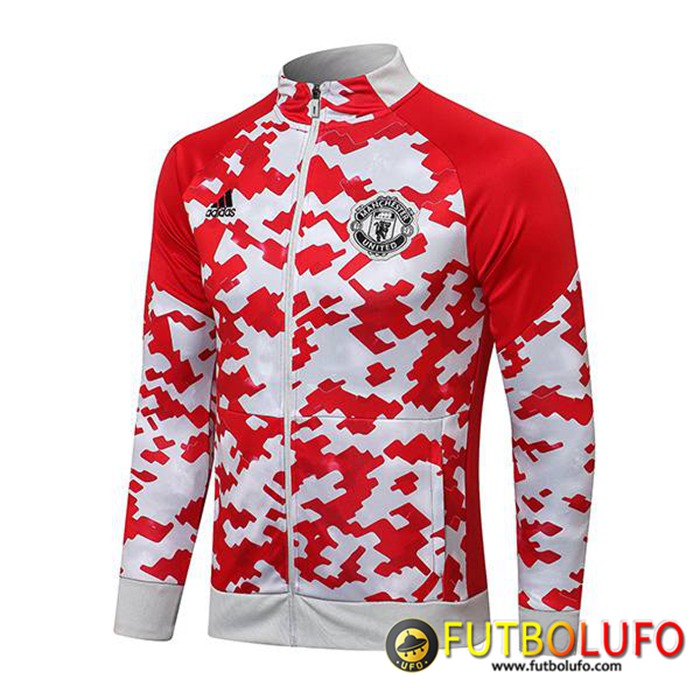 Chaquetas Futbol Manchester United Rood/Blanca 2021/2022