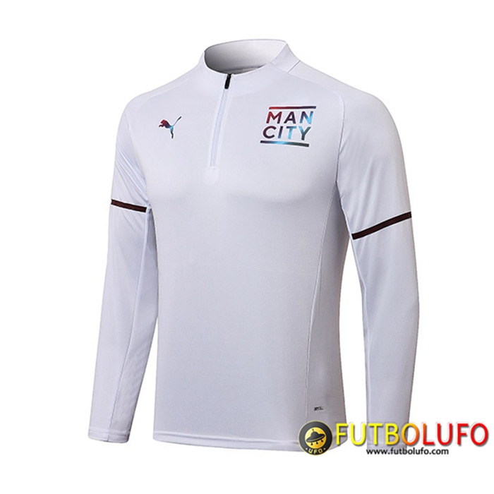 Sudadera De Entrenamiento Manchester City Negro/Blanca 2021/2022