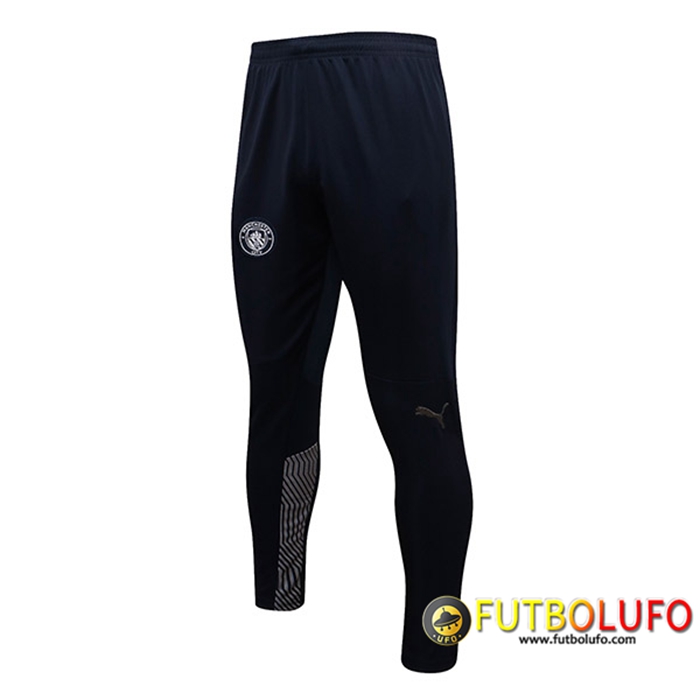Pantalon Entrenamiento Manchester City Negro/Blanca 2021/2022
