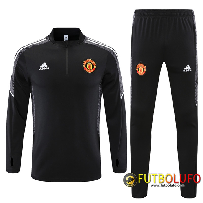 Chandal Equipos De Futbol Manchester United Negro/Blanca 2021/2022