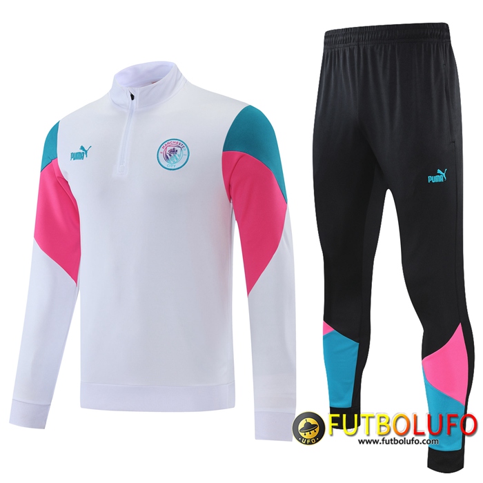 Chandal Equipos De Futbol Manchester City Rose/Blanca/Azul 2021/2022